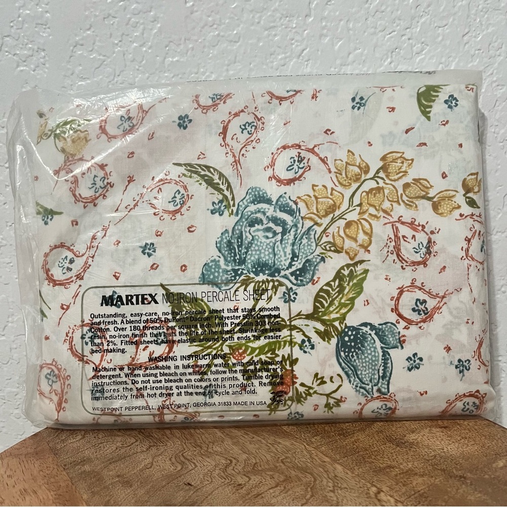 Martex Floral Percale Sheet Set - Multicolor - Picture 2 of 4